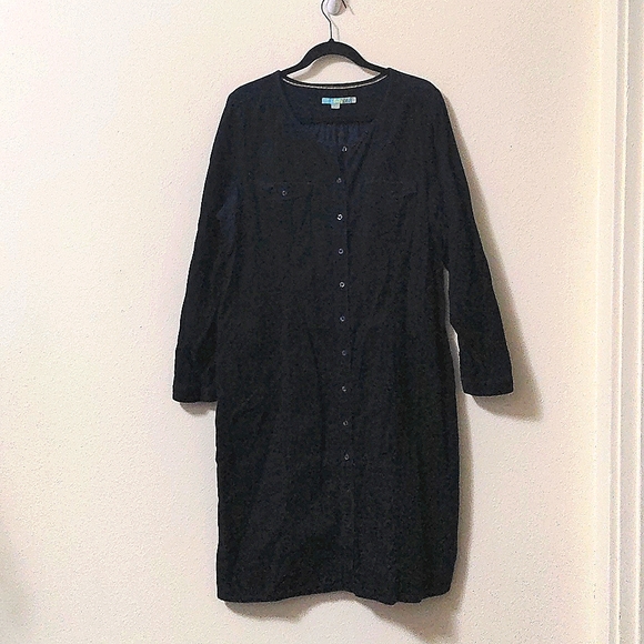 Boden Dresses & Skirts - ..Boden Navy Corduroy Midi Shirt Dress
